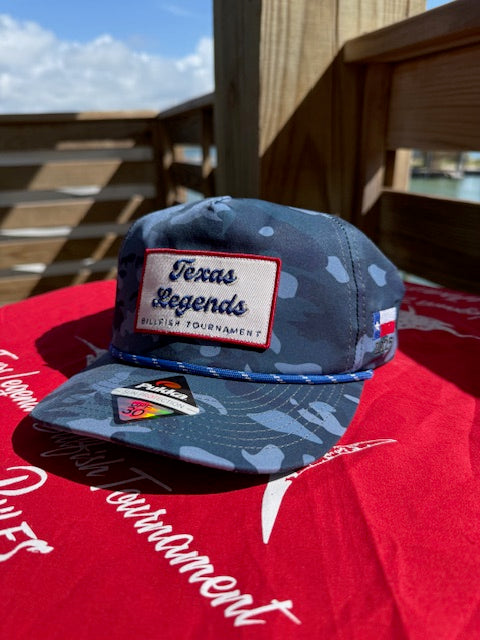 Blue Camo Rope Hat