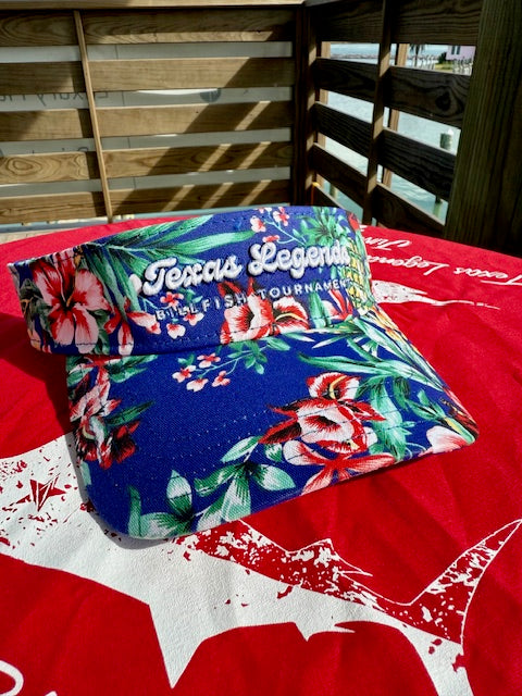 Blue Aloha Visor