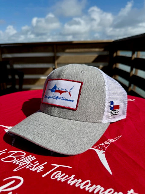 Heathered Grey Patch Trucker Hat