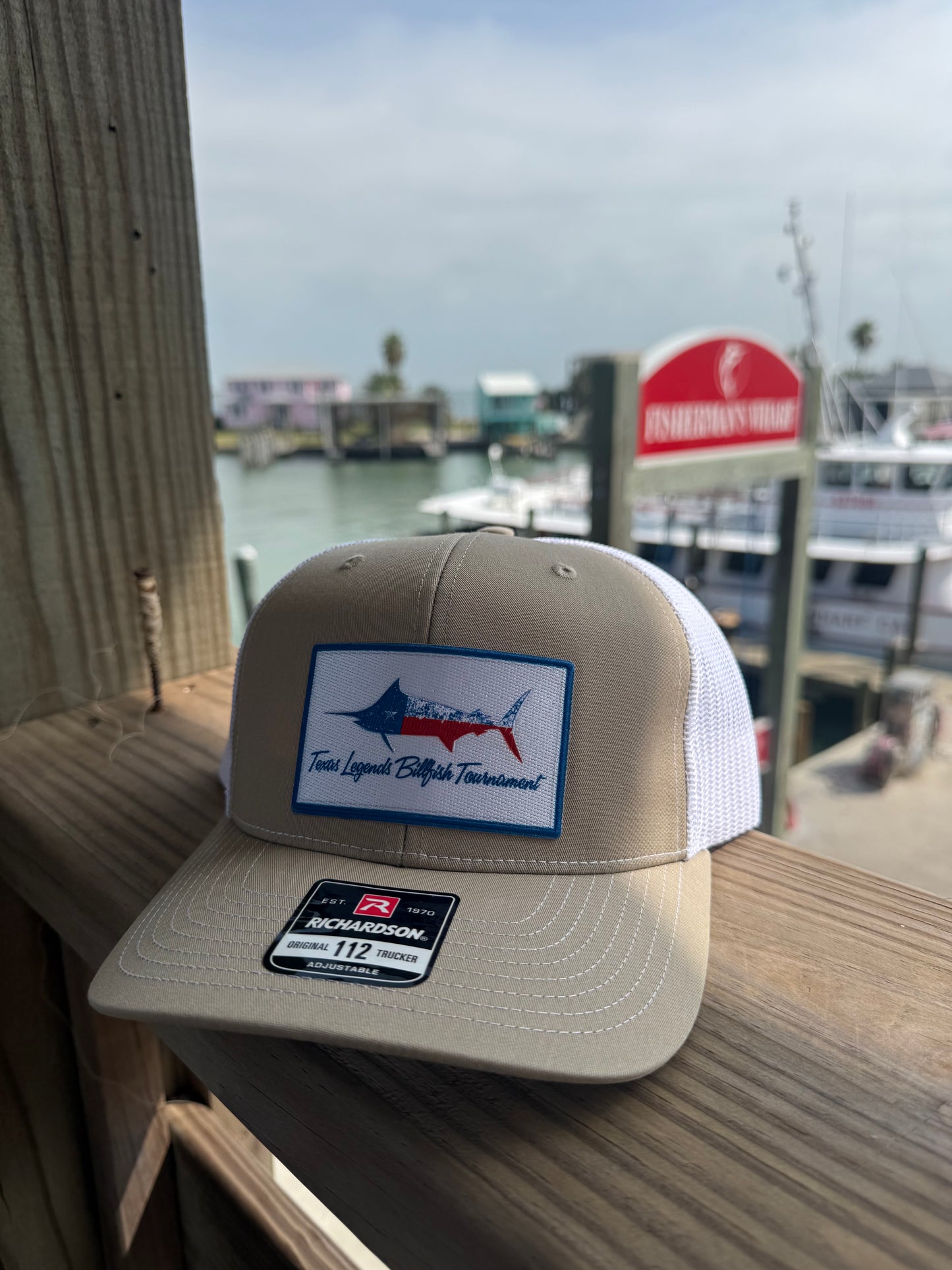 Tan and White Texas Legends Hat