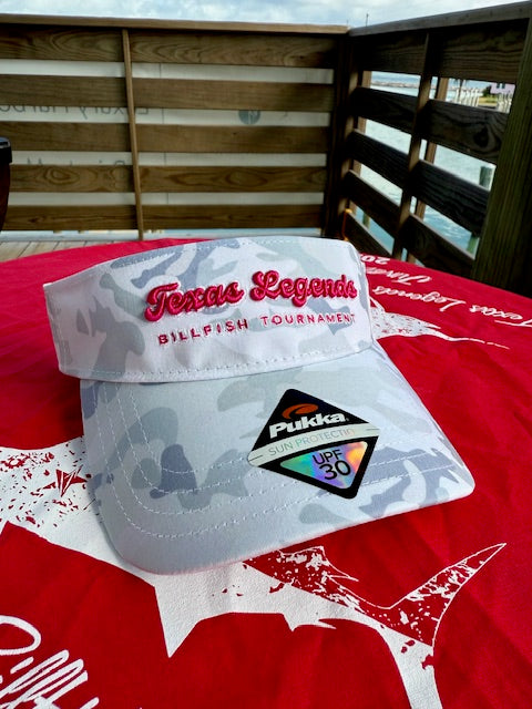 Pink and White Camo Visor