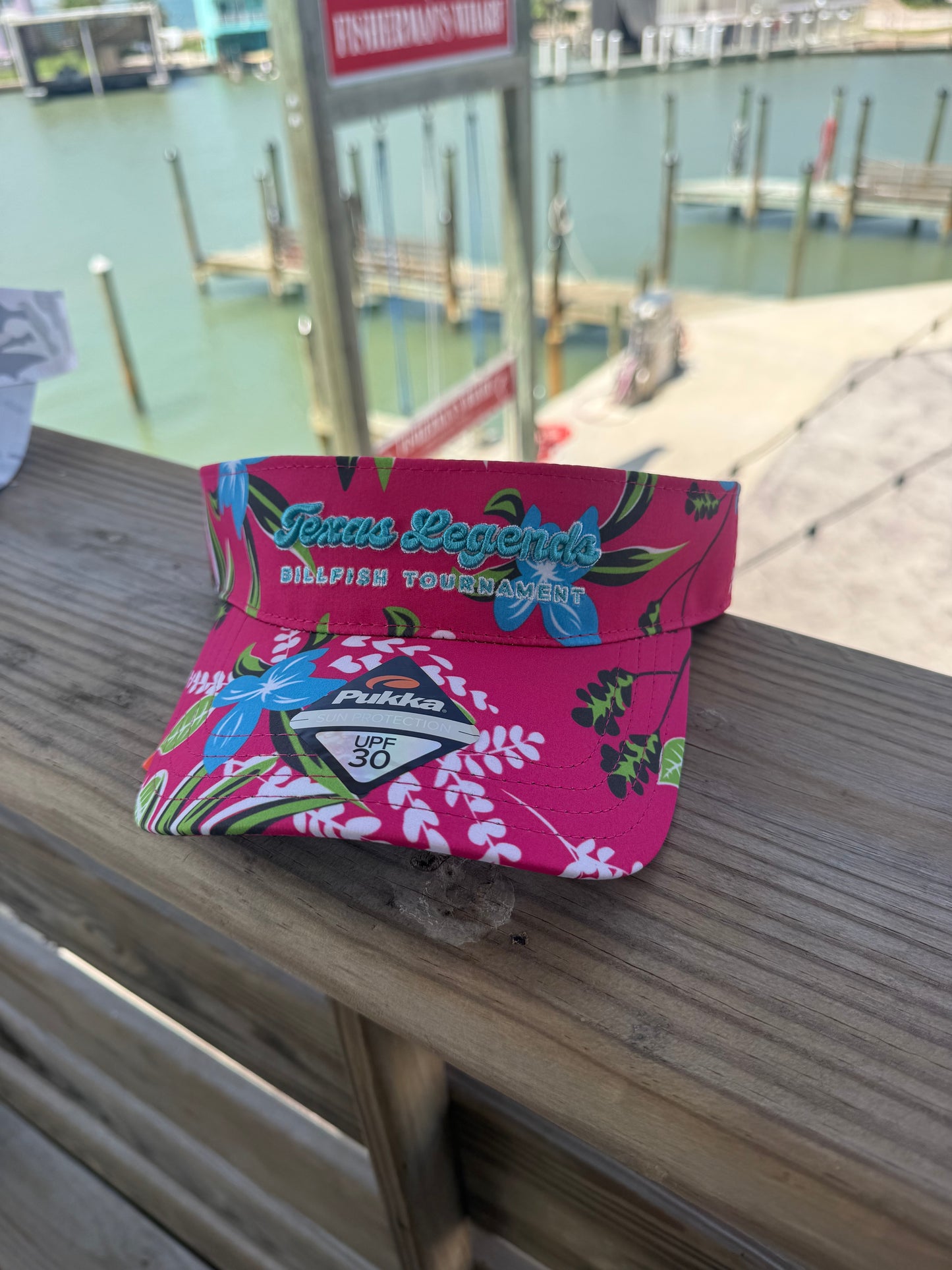 Pink Floral Visor