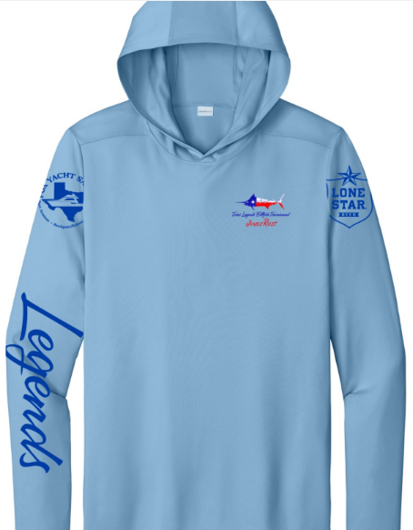 J.) Long Sleeve Blue Hood