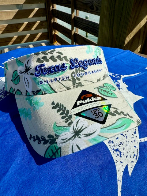 White Plumeria Visor